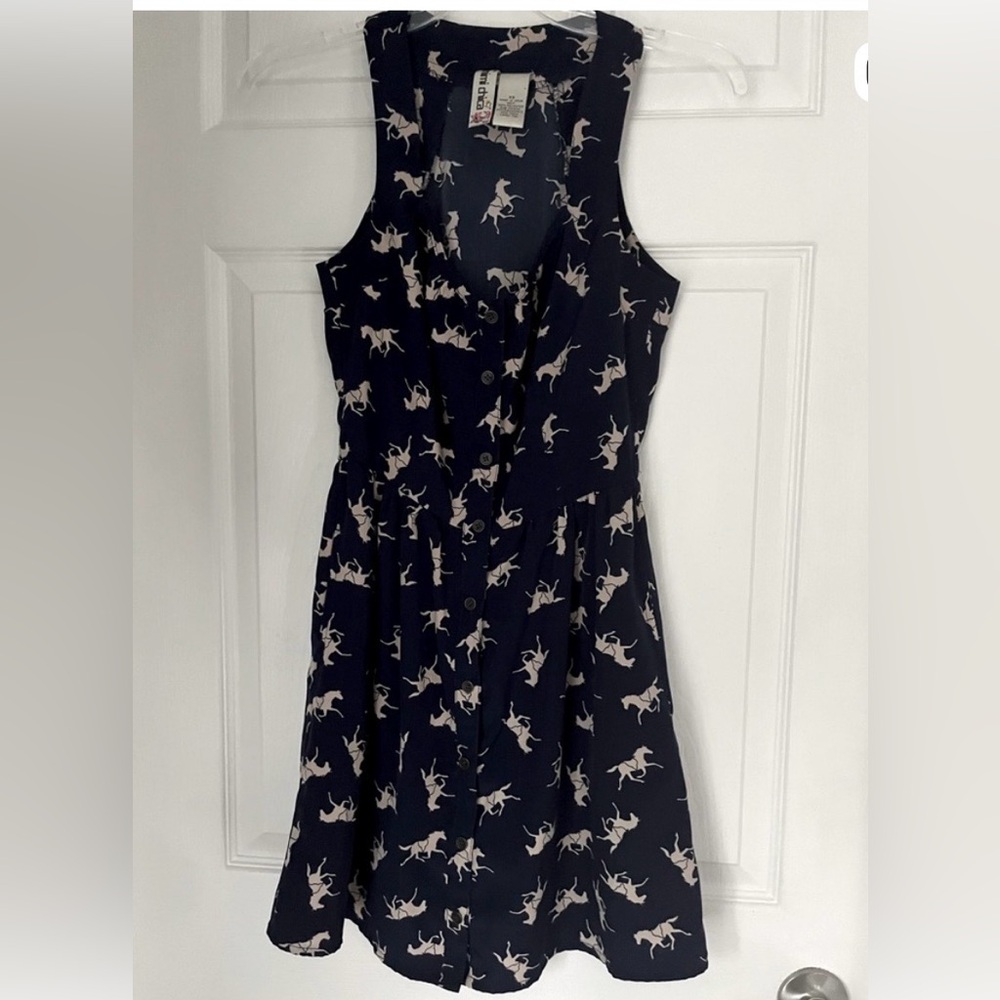 Mimi Chica Black and White horse Mini Dress